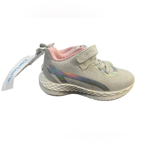 Carter’s Matik White Velcro Shoes  Size 6 - Picture 3 of 6